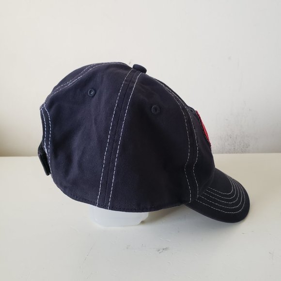 Cleveland Indians Hat Cap Strap Back Blue 47 Youth Kids Chief Wahoo Heart - Picture 6 of 11